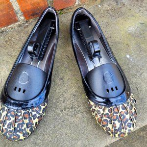 Deb Glitter Cheeta Flats Women Size 8